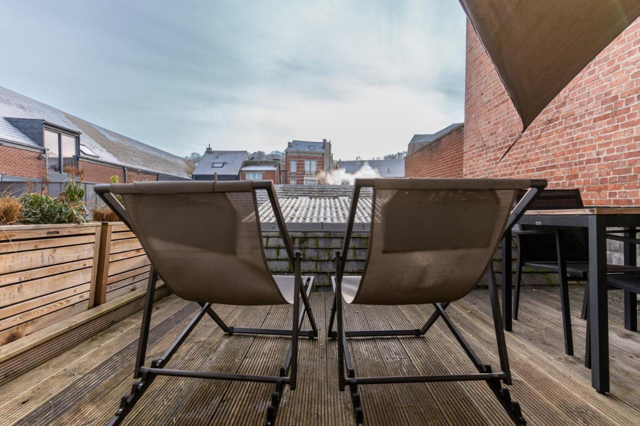 Ardenne Bnb Gite Urbain Avec Terrasse マルシュ・アン・ファメンヌ エクステリア 写真